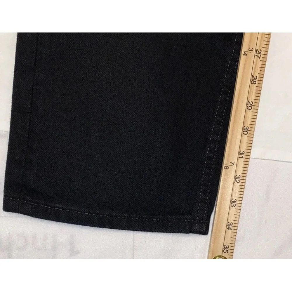 Levis Mens 505 Regular Fit Straight‎ Leg Jeans W36 L34 Black Denim